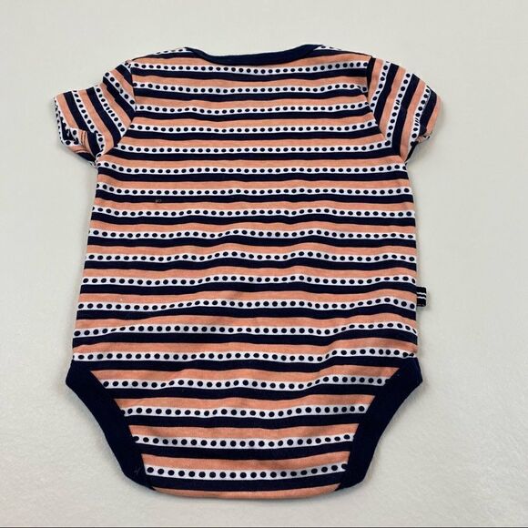 Nautica peach, navy, and white onesie 3-6 month unisex - Picture 2 of 6